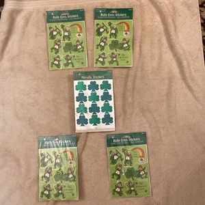 NEW Vintage American Greetings St. Patrick’s Day Stickers 5 packages